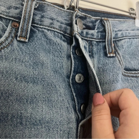 LEVI’S Premium Wedgie Rigid Denim Button Fly Jeans - Picture 6 of 14